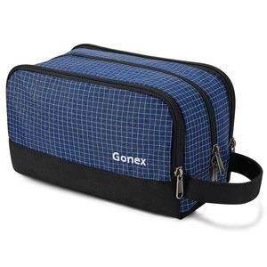Travel Toiletry Bag Nylon, Dopp Kit Shaving Bag Toiletry Organizer Check🐴